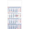 Maandkalender 4-maand Classic blauw 2024