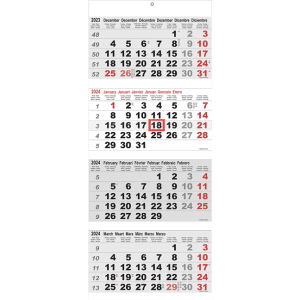 Maandkalender 4-maand 2024