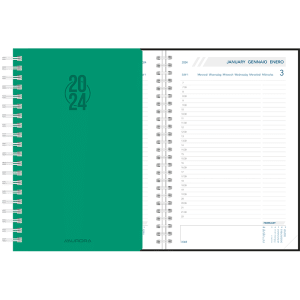 Agenda Daily 2024 wire-o - Groen