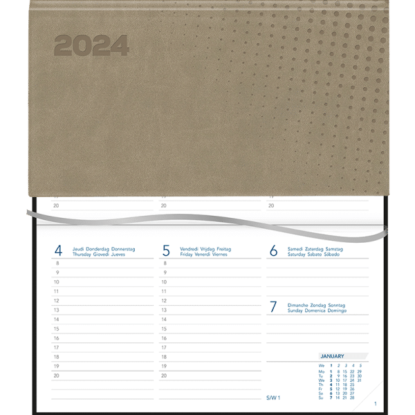 Agenda Novoplan 2024 gebonden Vivella beige