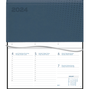 Agenda Novoplan 2024 gebonden Vivella blauw