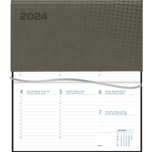 Agenda Novoplan 2024 gebonden Vivella grijs