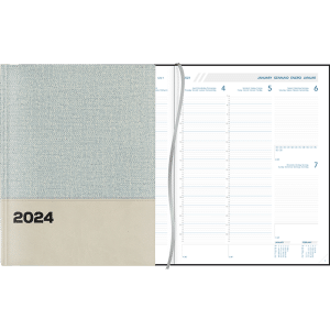 Agenda Plan-a-week 2024 gebonden - blauw