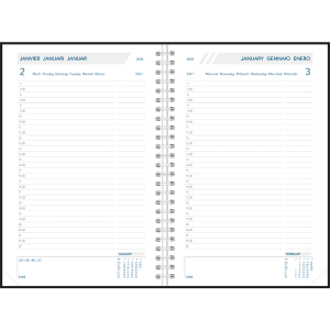 Kantooragenda Daily 2024 wire-o - binnenkant