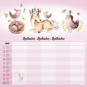 Muurkalender Family Planner 2024 - September