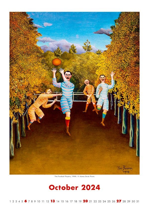 Kalender Art Naive - Henri Rousseau 2024 - Oktober