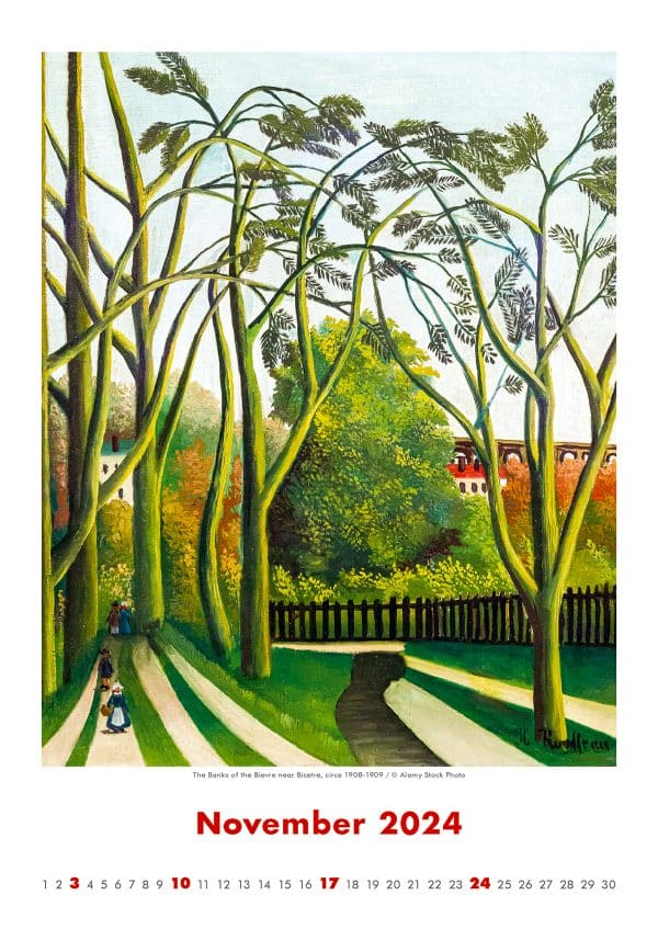 Kalender Art Naive - Henri Rousseau 2024 - November