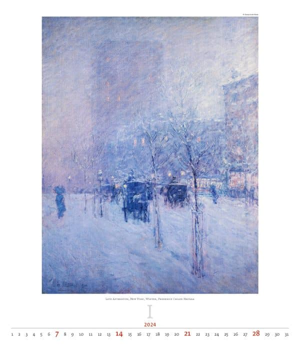 Kunstkalender Impressionism 2024 - Januari