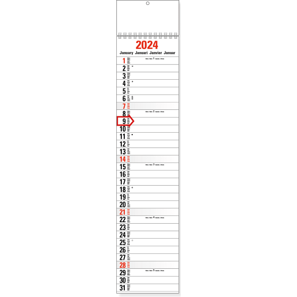 Strookkalender XL 2024