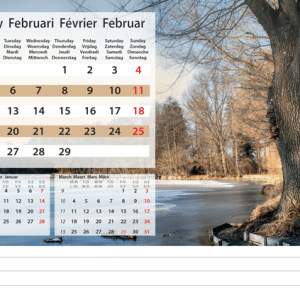 Kantoorkalender Serenity 2024 - Februari
