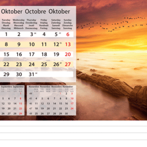 Kantoorkalender Serenity 2024 - Oktober