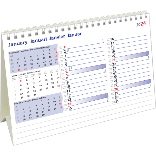 Kantoorkalender International Memo 2024