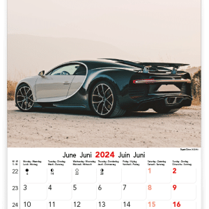 Muurkalender Sports Cars 2024 - Juni