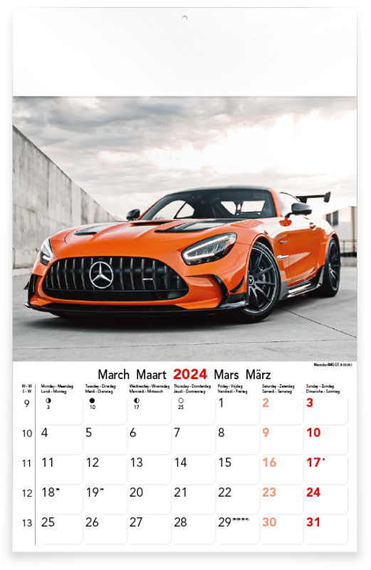 Kalender Sports Cars 2025 - dekalender.shop
