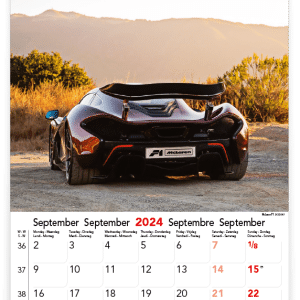 Muurkalender Sports Cars 2024 - September