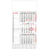 3-maandkalender Memo met jaaroverzicht 2025