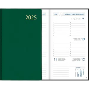Zakagenda Visuplan 2025 gebonden groen