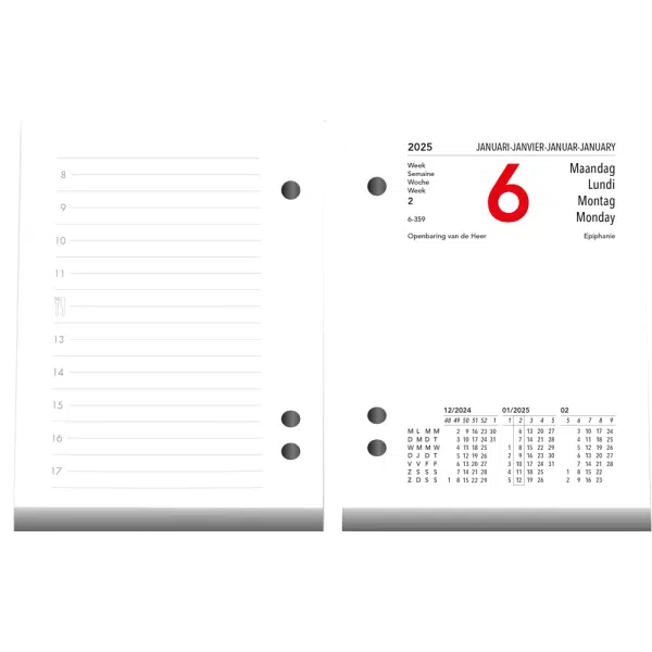 Memoblok 2025 - Binnenkant