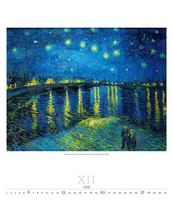 Kunstkalender Impressionism 2026 - december