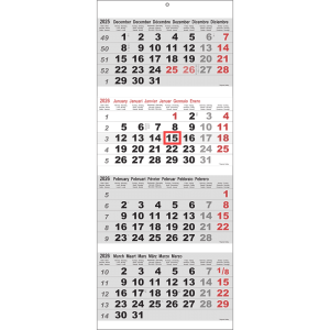 4-maandkalender Maxi 2026