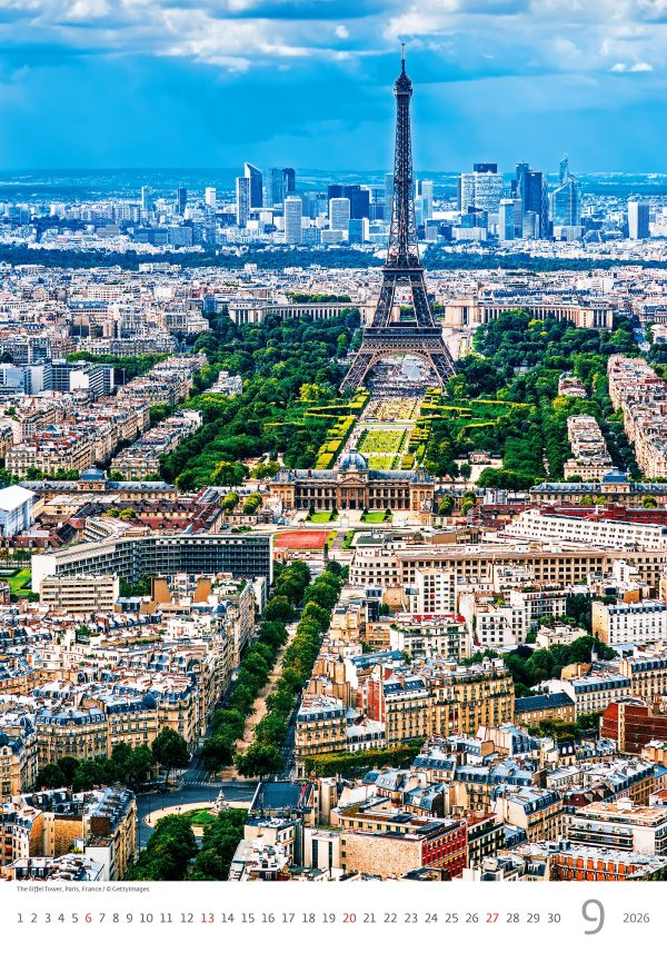 Muurkalender Europe 2026 - september