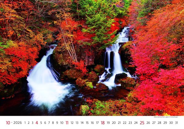 Muurkalender National Parks 2026 - oktober