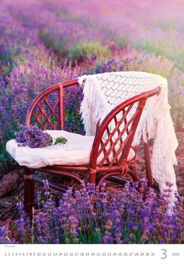 muurkalender Provence 2026 - maart