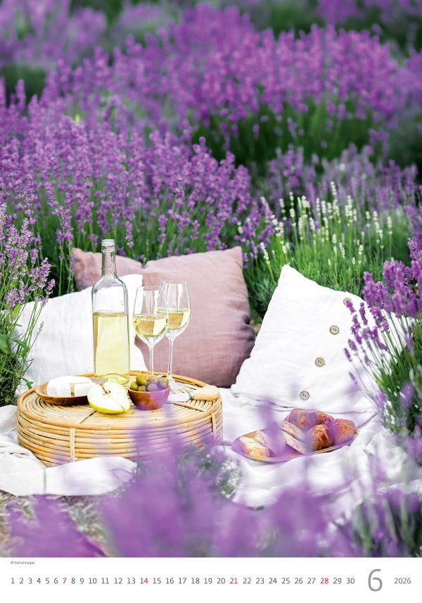 muurkalender Provence 2026 - juni