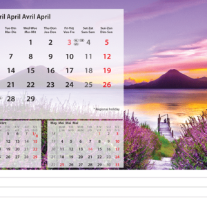 Bureaukalender Beautiful Nature 2026 - april
