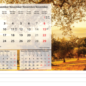 Bureaukalender Beautiful Nature 2026 - november