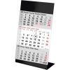 Kantoorkalender 3-maand Color zwart 2026