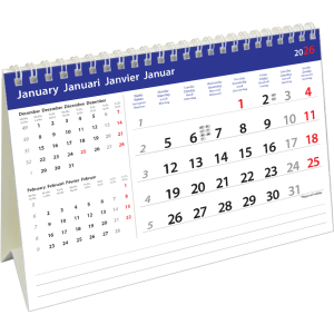 Kantoorkalender Belgium 2026