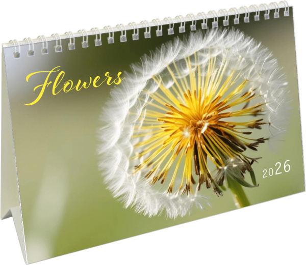 Bureaukalender Flowers 2026