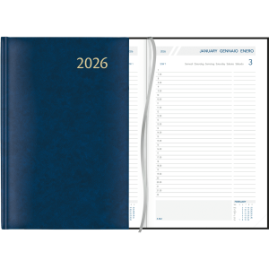 Agenda Daily 2026 gebonden Blauw