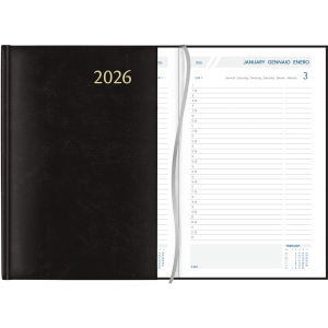 Agenda Daily 2026 gebonden zwart
