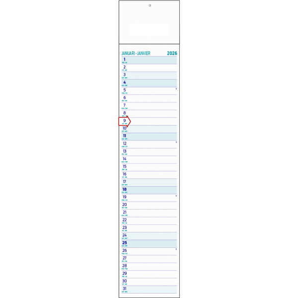 Strookkalender Midi 2026
