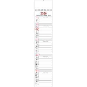 Strookkalender XL 2026