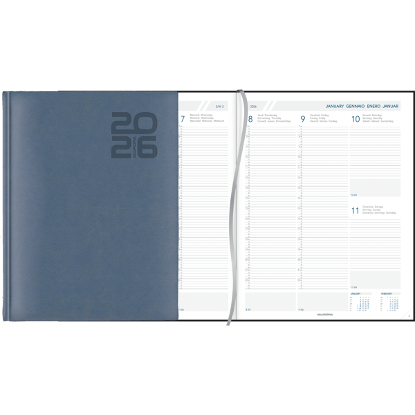 Weekagenda Plan-a-week 2026 Blauw