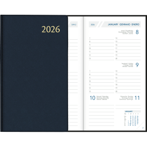 Zakagenda Visuplan 2026 gebonden blauw