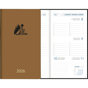 Zakagenda Visuplan 2026 gebonden cacao