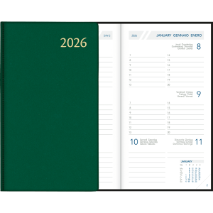 Zakagenda Visuplan 2026 gebonden groen