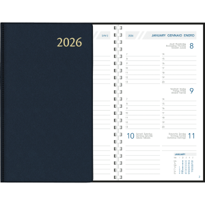 Zakagenda Visuplan 2026 perl blauw