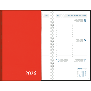 Zakagenda Visuplan 2026 perl rood
