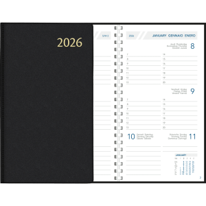 Zakagenda Visuplan 2026 perl zwart