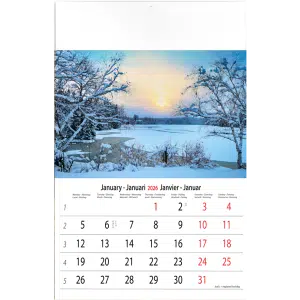 Muurkalender Serenity 2026 - Januari