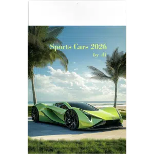 Muurkalender Sports Cars by AI 2026