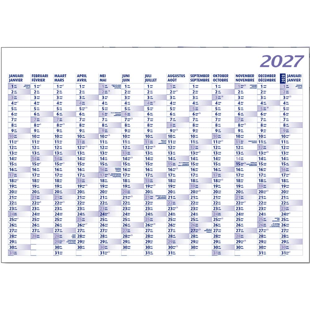 Jaarplanner 2027
