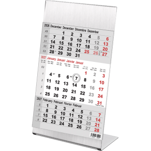 Kantoorkalender 2027 3-maand Steel