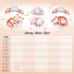 Muurkalender Family Planner 2027 - Januari