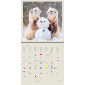 Muurkalender Little Fun 2027 - Januari